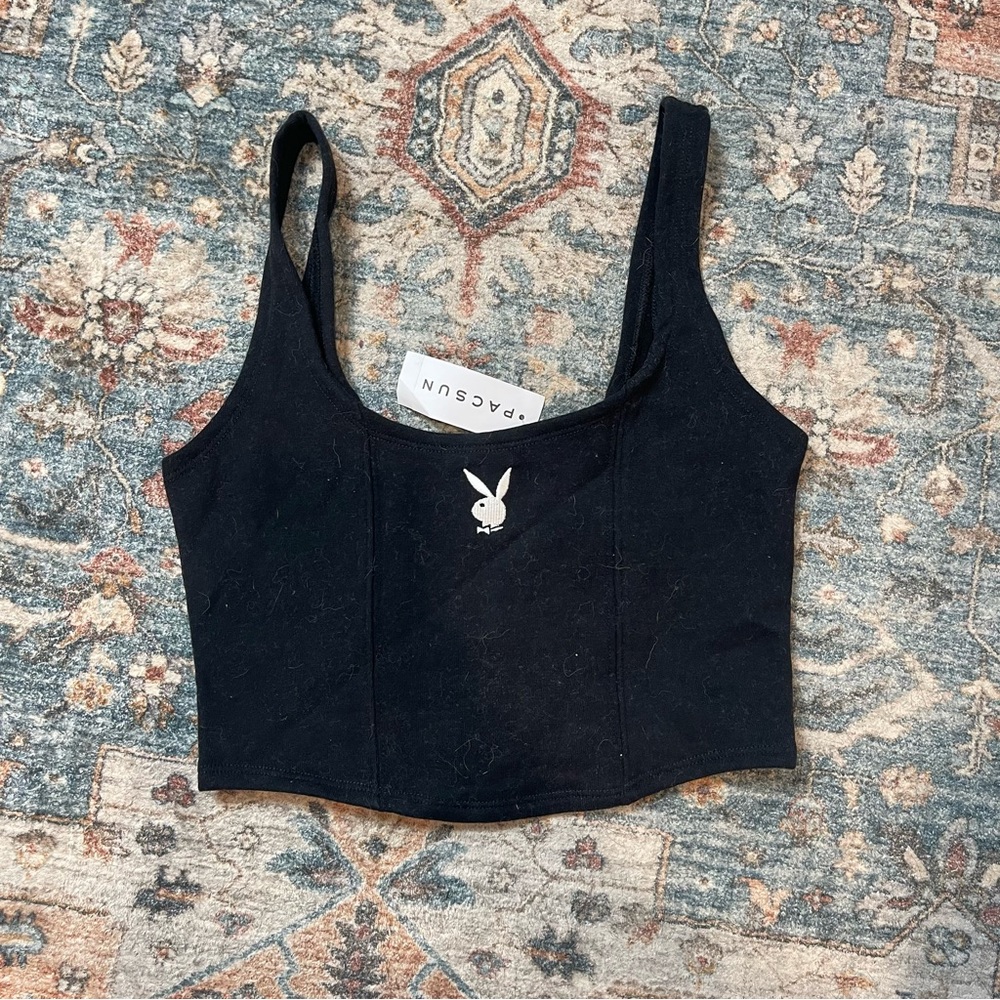 BNWT playboy corset-style tank 🖤